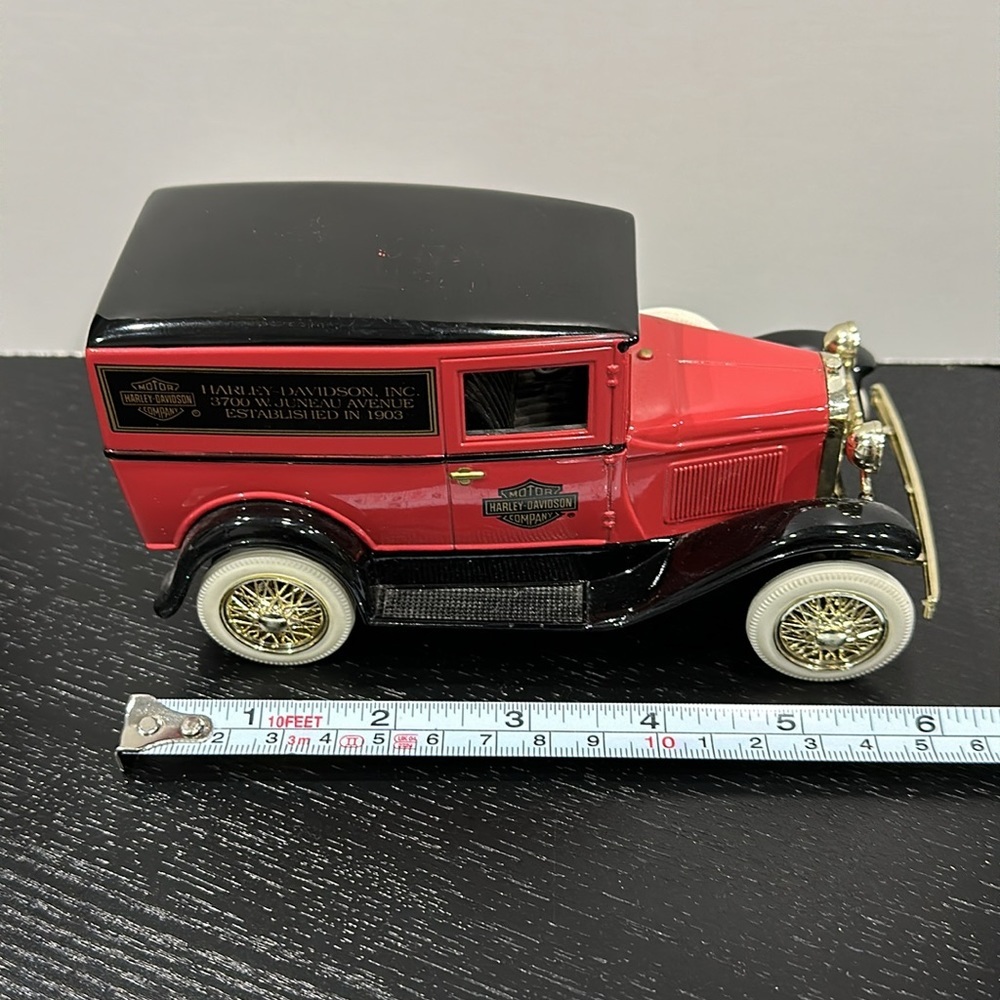 Vintage Limited Edition Harley-Davidson Die Cast Metal Car Coin Bank - Picture 6 of 8